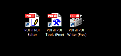 После установки у вас будет три программы на рабочем столе: PDFill Editor, PDFill Tools и PDFill Writer, что подводит нас ко второму правилу