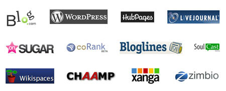 Отправляйте уникальные версии контента в блоги, вики-сайты и хаб-сайты, такие как EasyJournal, BlogSpot, WordPress, Zimbio, LiveJournal, WikiSpaces, Hubpages